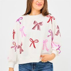 Bows Millie Sequin Sweatshirt
