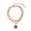 Wrapped In Prayer Gold Layered Bracelet