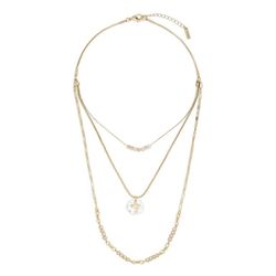 Beaded Prayer Champagne Necklace