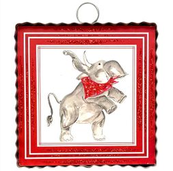 Alabama Elephant Metal Mini Art Print