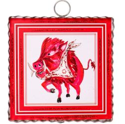 Arkansas Razorback Metal Mini Art Print