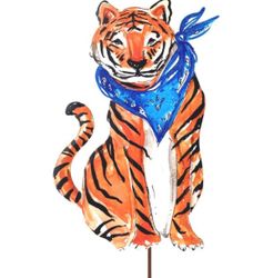 Auburn Tiger Metal Garden Stake