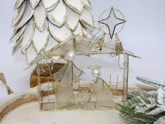 Capiz Nativity Tabletop Decor