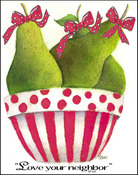 Pears Christmas Linen Towel