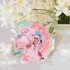 Pink Zinnia Bold Bloom Acrylic Block