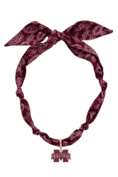 Mississippi State Bulldogs Logo Bandana Scarf Necklace