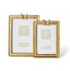 Set of 2 Golden Butterfly Frames