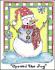 Snowman Linen Towel