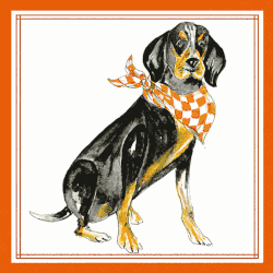 Tennessee Coonhound Cocktail Napkins
