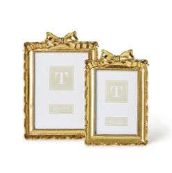 Set of 2 Vintage Gold Bow Frames
