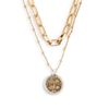 Wrapped In Prayer Gold Layered Necklace