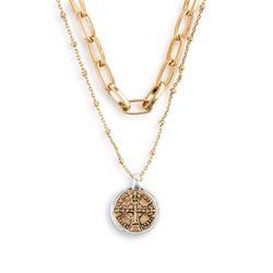Wrapped In Prayer Gold Layered Necklace