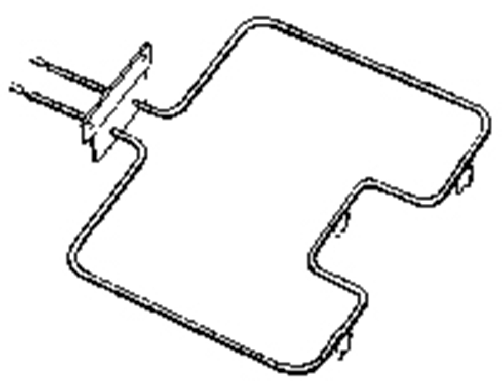 thumbnail interactive-video image 1 of GE WB44X5082 Bake Element - 18.25" X 15.25" Replacement For Self-Cleaning GE, Hotpoint & RCA Ovens 1 of 2