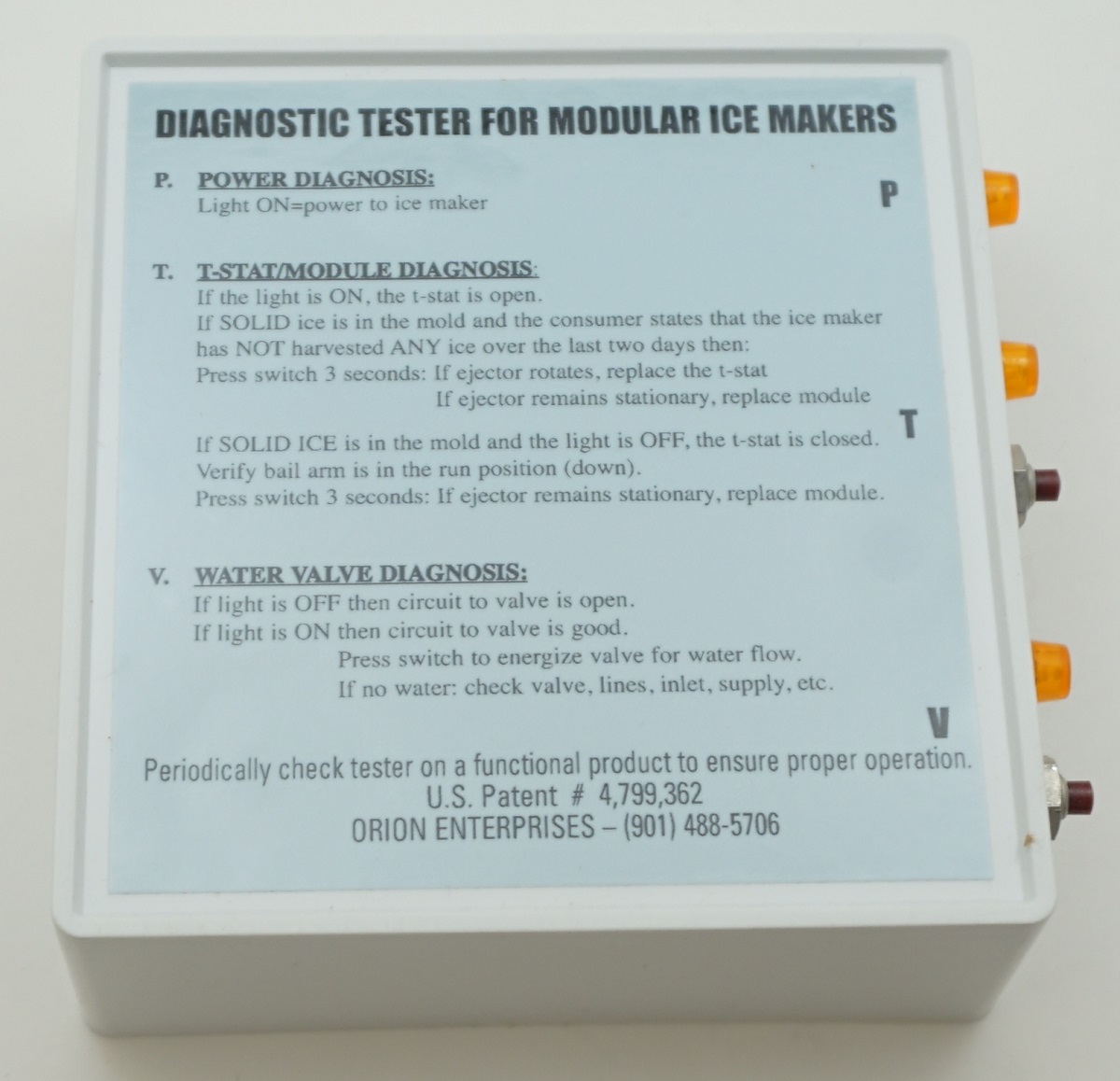 IMT1 Diagnostic Tester for Modular Ice Makers