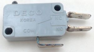 Microwave Universal Door Switch, 3 Wire, 1/4" Male Terminals, 15 Amp, 28QBP0496