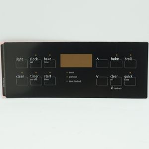 Oven Control Overlay for Frigidaire, Black, AP5184551, PS3495602, 316419353