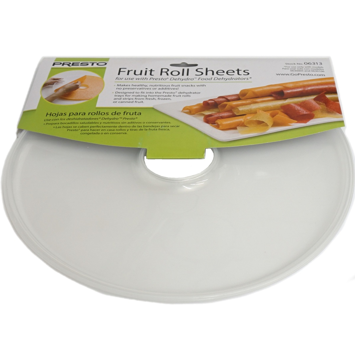 Presto Fruit Roll Sheets fits Dehydro Food Dehydrators 0630005, 2Pack