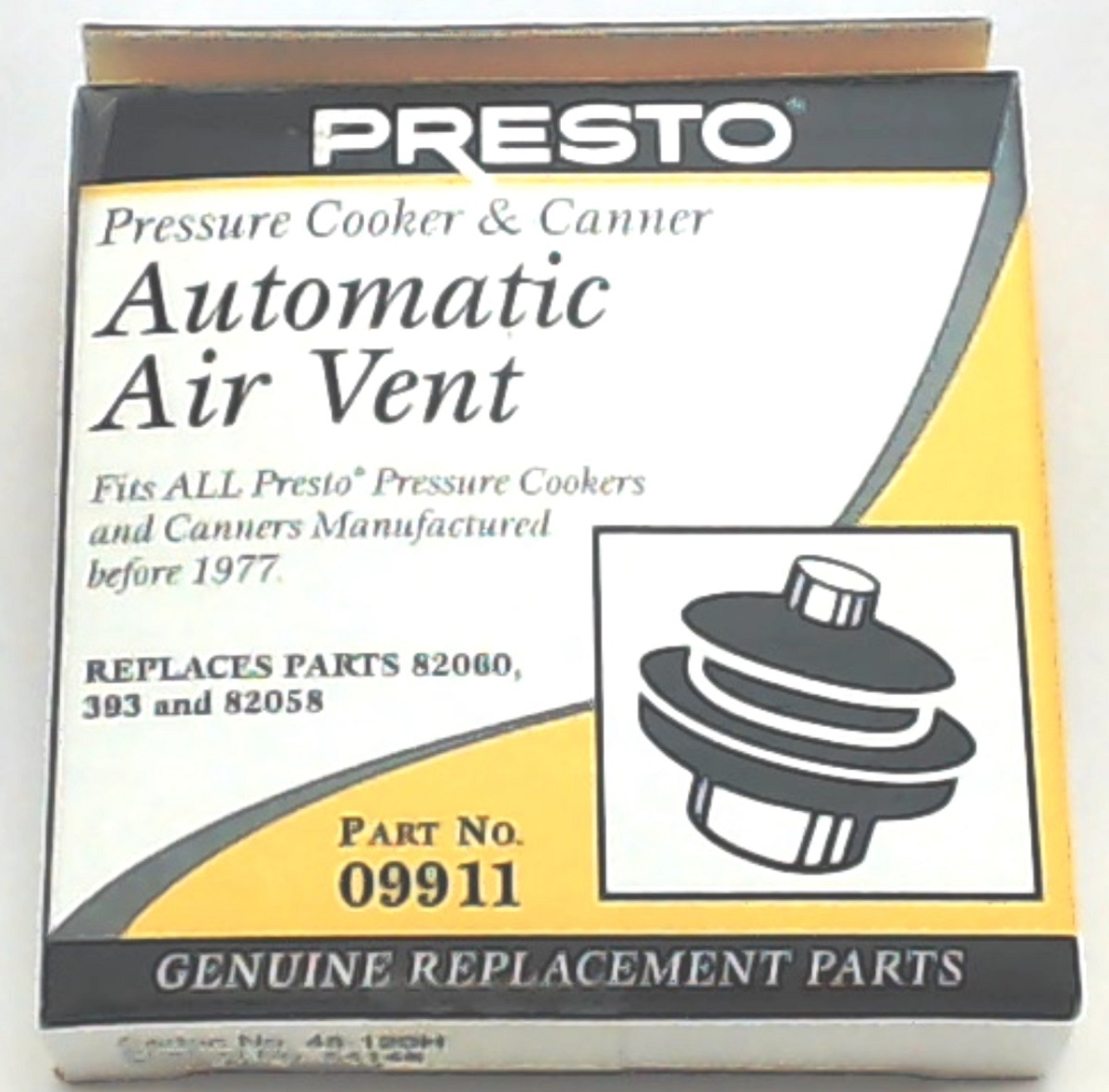 09911 Presto Pressure Cooker Air Vent