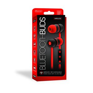 Sentry Bluetooth, Rechargeable, Ear Buds with Built In Microphone, Red, BT150RD