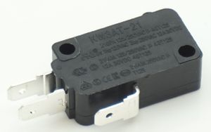 Supco Microwave Universal Door Switch, 3 Wire, 3/16" Terminals, 21 Amp 28QBP0491