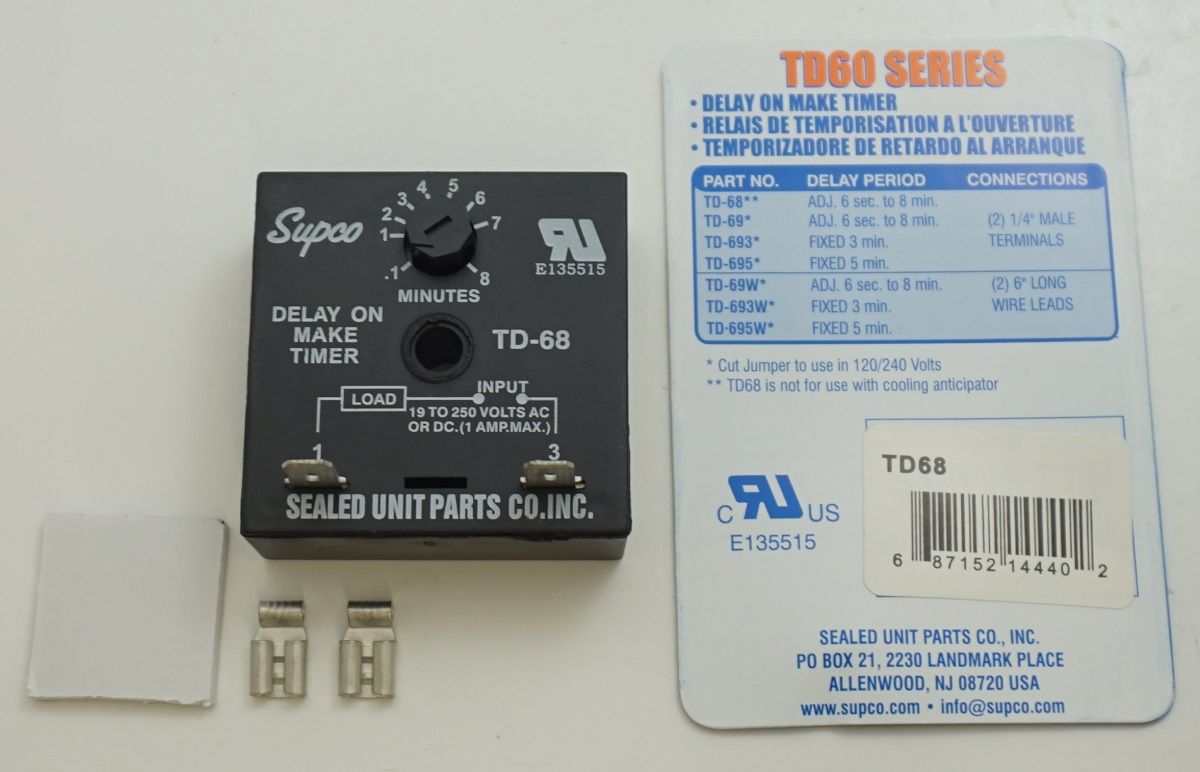 TD68 Time Delay Break, Supco Compressor Protector