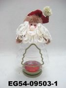 10" Christmas Santa With Tree-shaped Candy Box