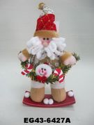 10" Christmas Standing Santa on Board