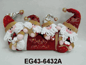 16" Christmas Santa Door Stopper