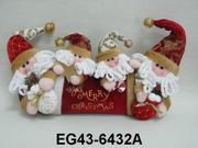 16" Christmas Santa Door Stopper