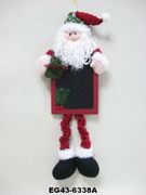19" Christmas Santa on Blackboard