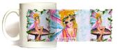 A Flower Garden Fairy Mug by Artist Sherri Baldy 11oz Coffee Mugs Microwave and Dishwasher Safe