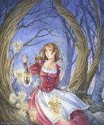 A Magic Discovery by Meredith Dillman   8"x10" Ceramic Art Tile with recessed hangers for tabletop or wall hanging purposes