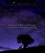 A Night To Remember by Julie Fain A Night To Remember by Julie Fain 8"x10" Ceramic Art Tile with recessed hangers for tabletop or wall hanging purposes