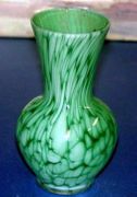 Alicja Polish Hand Made Mouth Blown Green Vase