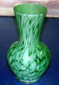 Alicja Polish Hand Made Mouth Blown Green Vase