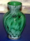 Alicja Polish Hand Made Mouth Blown Small Emerald Vase