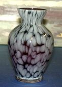 Alicja Polish Hand Made Mouth Blown Small Gray Vase