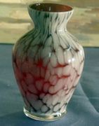 Alicja Polish Hand Made Mouth Blown Small Red Vase