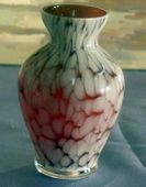 Alicja Polish Hand Made Mouth Blown Small Red Vase
