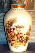 Amazing 24k Gold Plated Limoges Porcelain Vase Made in France Brand New