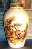 Amazing 24k Gold Plated Limoges Porcelain Vase Made in France Brand New