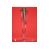 Ambienta Metal Cast Glass Floor Green Vase