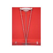 Ambienta Metal Cast Glass Floor White Vase