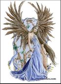 Angelic Eloquence by Abranda Icle Sisson 8"x10" Ceramic Art Tile with recessed hangers for tabletop or wall hanging purposes Angelic Eloquence by Abranda Icle Sisson 8"x10" Ceramic Art Tile with recessed hangers for tabletop or wall hanging purposes