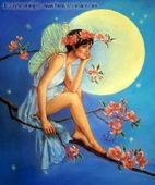 Apple Blossom Fairy by Judy Mastrangelo 8"x10" Ceramic Art Tile with recessed hangers for tabletop or wall hanging purposes Apple Blossom Fairy by Judy Mastrangelo 8"x10" Ceramic Art Tile with recessed hangers for tabletop or wall hanging purposes
