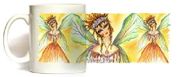 Autumn Fae Mug by Artist Sherri Baldy 11oz Coffee Mugs Microwave and Dishwasher Safe