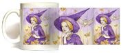 Autumn Witch Mug by Artist Maria Van Bruggen 11oz Coffee Mugs Microwave and Dishwasher Safe