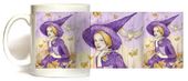 Autumn Witch Mug by Artist Maria Van Bruggen 11oz Coffee Mugs Microwave and Dishwasher Safe