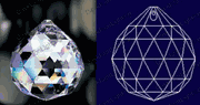 Ball Sphere 30% Lead Crystal Faceted Sphere 20 mm - 4/5" inch - 4/5" inch #701-20 Box of 210pc