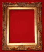Baroque Style Gold Plated Wooden Frame Size 24x36"
